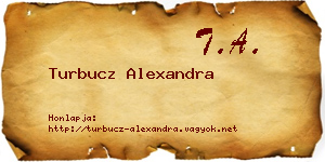 Turbucz Alexandra névjegykártya